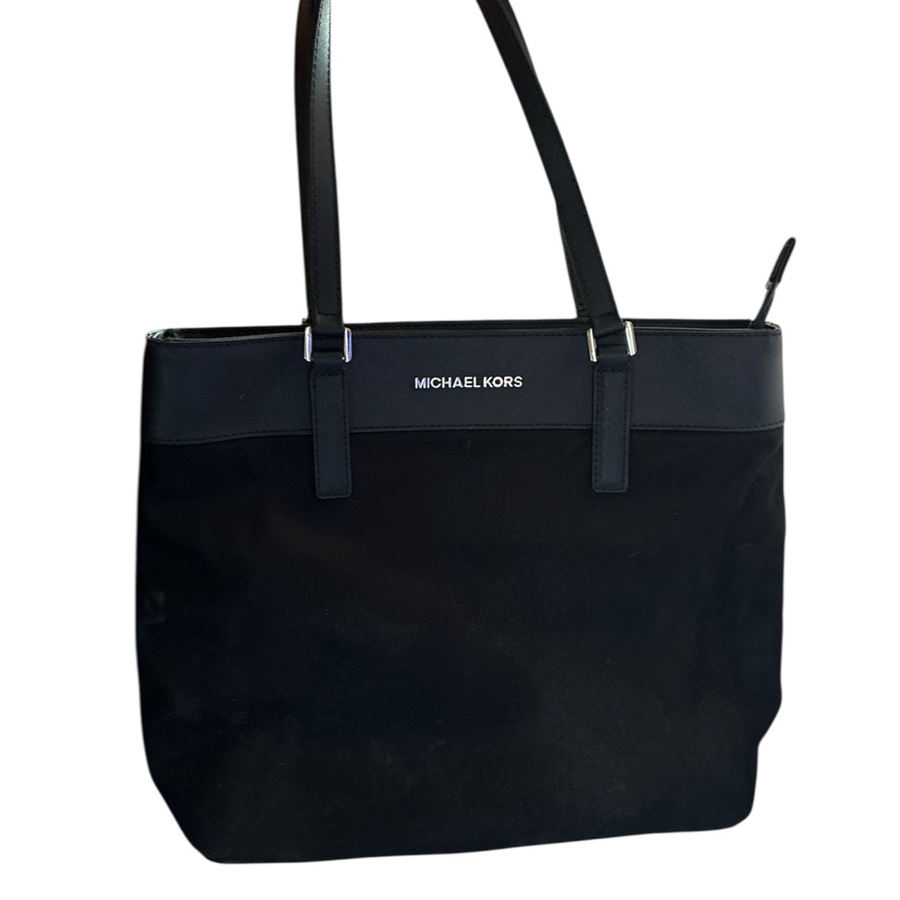 Michael Kors Black Structured Tote Bag